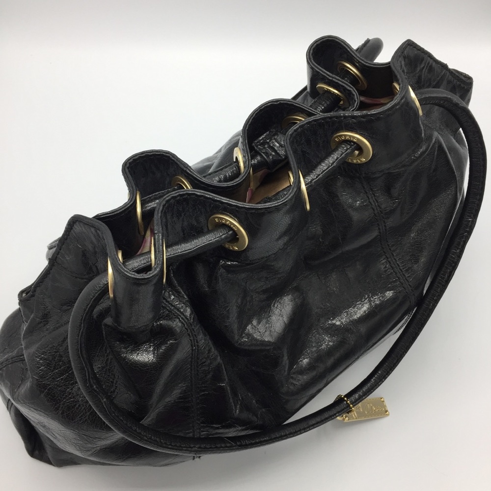 Sigrid Olsen Black Leather Shoulder Bag - Picture 3 of 15
